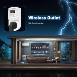 Priza inteligenta protectie tensiune SINOTIMER SVP-102, 230V, 16A, 3680W, display LED, reglaj automat supratensiune, subtensiune